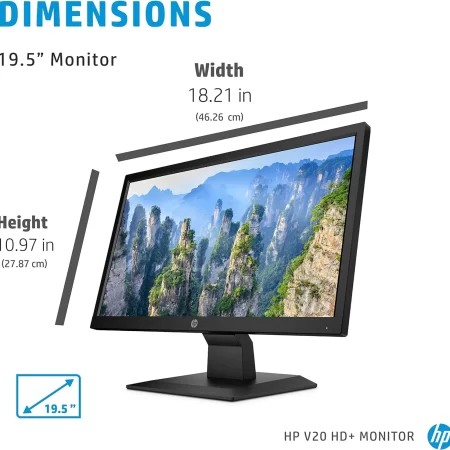 HP V20HD & P204V 19.5" MONITOR WITH VGA, HDMI PORT - Image 4