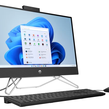 HP 24 AIO, INTEL CORE i7-12TH GEN, 8GB/512SSD, NVIDIA GEFORCE MX450 2GB GRAPHICS FHD IPS, WIN 11PR0, JET BLACK, KEYBOARD, MOUSE, TOUCHSCREEN (7G8X0EA) - Image 2