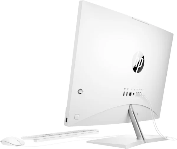 HP PAVILION 24 -CA1091NH AIO PC, INTEL CORE I5-12400T, 8GB /512SSD /2GB NVIDIA GEFORCE MX450 DEDICATED GRAPHICS, 23.8" TOUCHSCREEN FHD, WIN11 HOME, WIRED KEYBOARD &MOUSE, SNOW FLAKE WHITE (6X8X0EA) (7 UNITS LEFT) - Image 4
