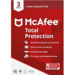 MCAFEE TOTAL PROTECTION 3 USER, 1 YEAR