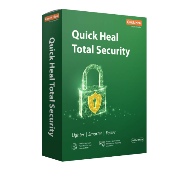 QUICK HEAL TOTAL SECURITY 1 USER, 1 YEAR