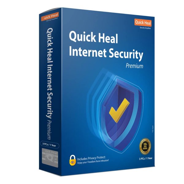 QUICK HEAL INTERNET SECURITY 3 USER, 1 YEAR