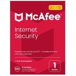 MCAFEE INTERNET SECURITY 1 USER, 1YEAR