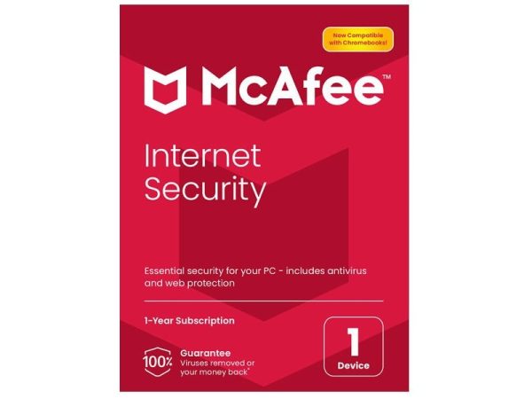 MCAFEE INTERNET SECURITY 1 USER, 1YEAR
