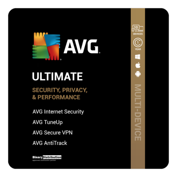 AVG ULTIMATE 10 DEVICES, 1 YEAR